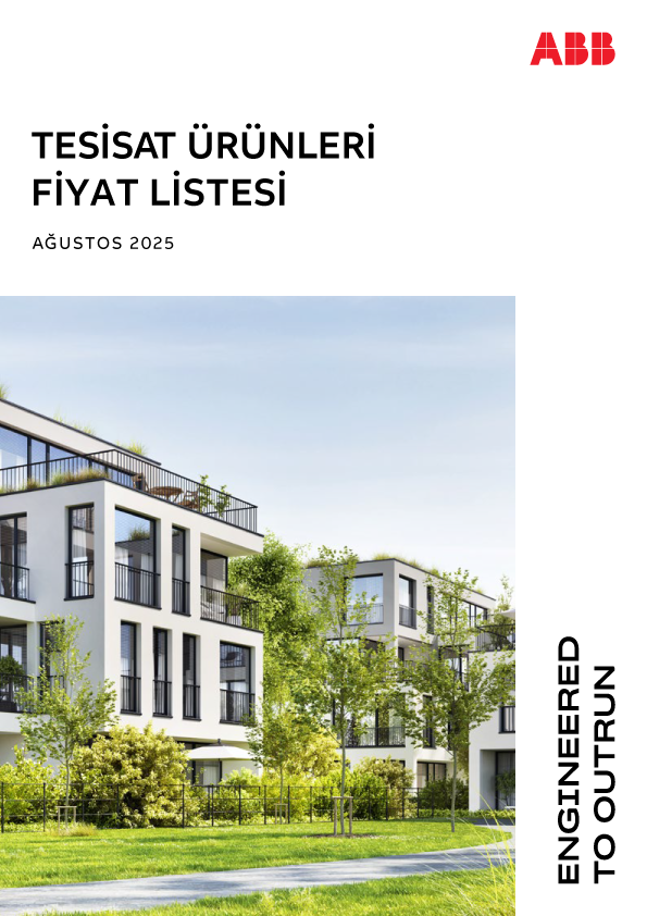 ABB Ağustos 2025 Tesisat Ürünleri Fiyat Listesi