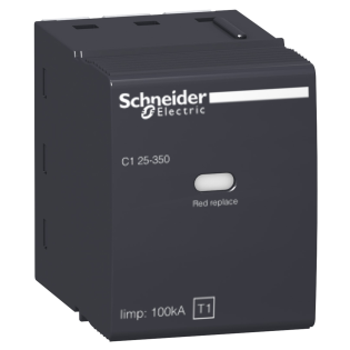 Schneider Electric 16317, C1 Nötr-350, PRD1r ve PRD1r 25r AG Parafudrları İçin Nötr Kartuşu