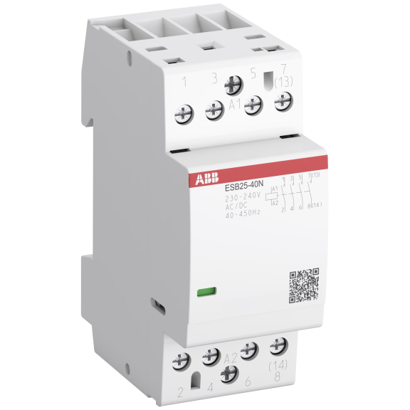 ABB 1SAE231111R0631, ESB25-31N, ESB, 25 Amper, 3NA+1NK, Sessiz Kontaktör, 230 Volt AC/DC