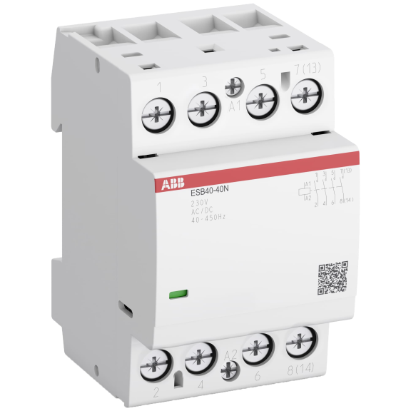 ABB 1SAE341111R0631, ESB40-31N, ESB, 40 Amper, 3NA+1NK, Sessiz Kontaktör, 230 Volt AC/DC