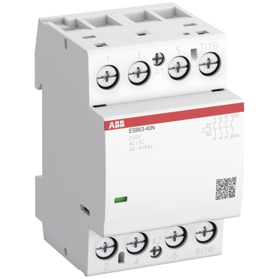 ABB 1SAE351111R0631, ESB63-31N, ESB, 63 Amper, 3NA+1NK, Sessiz Kontaktör, 230 Volt AC/DC