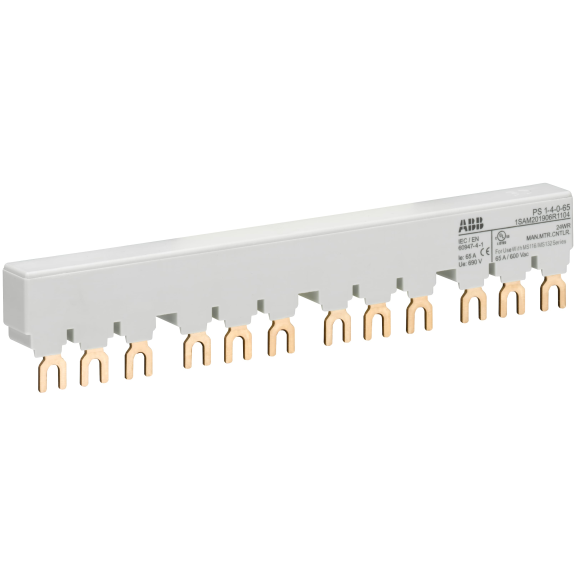 ABB 1SAM201906R1104, PS1-4-0-65, 4 Adet MS116-MS132-MO132 Motor Koruma Şalteri için Besleme Barası, 65 Amper