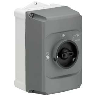 ABB 1SAM201911R1010, IB132-G, MS Serisi, MS116-MS132-MO13 Motor Koruma Şalterleri için Boş Kutu, IP65, Siyah-Gri