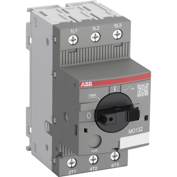 ABB 1SAM360000R1001, MO132-0.16, MO132 Serisi, 0.16 Amper, 0.03 kW, Manyeti Motor Koruma Şalteri, 100 kA