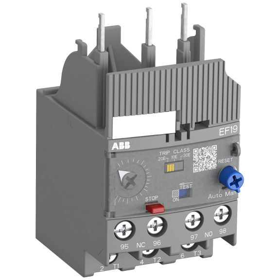 ABB 1SAX121001R1103, EF19-2.7, EF Serisi, 0.8-2.7 Amper, AF09-AF16 Kontaktörler için Elektronik Termik Röle