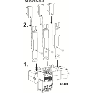 ABB 1SAX701902R1011, DT 500 / AF460, EF Serisi, EF460-500 Termik Rölelerin ve AF400-AF460 Kontaktörler için Bağlantı Kiti
