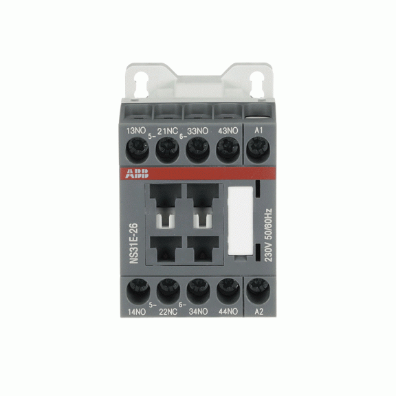 ABB 1SBH101001R2631, NS31E, NS Serisi, 3NA+1NK, Mini Yardımcı Kontaktör, 230 Volt AC