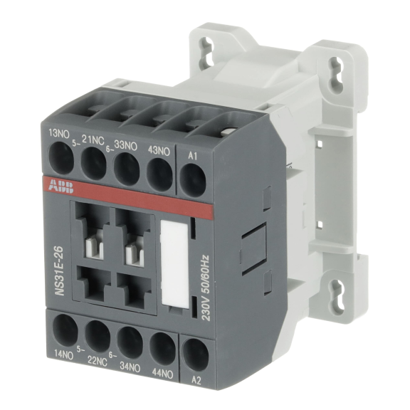 ABB 1SBH101001R2631, NS31E, NS Serisi, 3NA+1NK, Mini Yardımcı Kontaktör, 230 Volt AC
