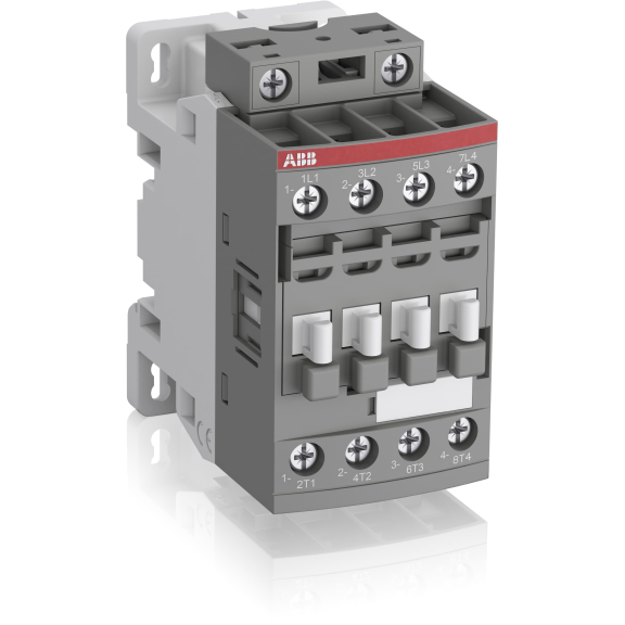 ABB 1SBL177201R1100, AF16-40-00, AF Serisi, 18 Amper AC-3, 30 Amper AC-1, 4 Kutuplu, Kontaktör, 24-60 Volt AC/DC