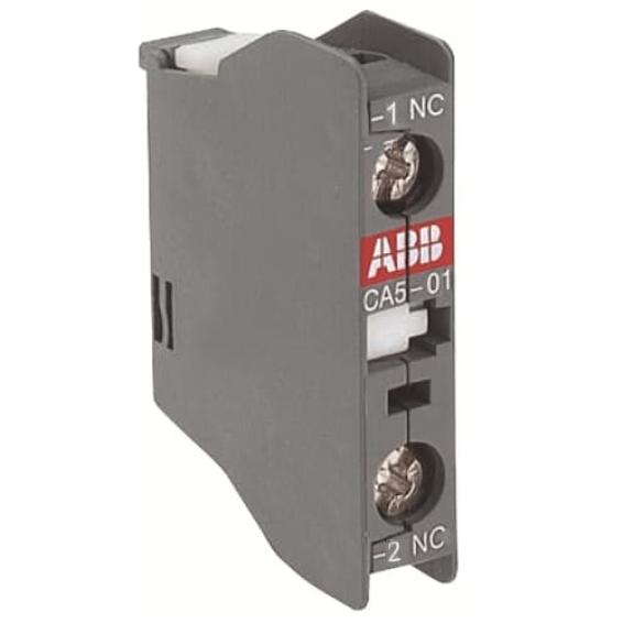 ABB 1SBN010010R1001, CA5-01, UA Serisi, UA30-UA110 Kompanzasyon Kontatörleri İçin Yardımcı Kontak Blok, 1NK