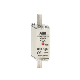 ABB 1SCA022627R1550, OFAF000H100, 100 Amper, gG Tipi, Çift Göstergeli, Bıçaklı Sigorta, NH000