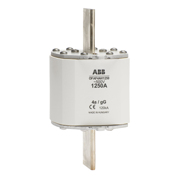 ABB 1SCA022637R4360, OFAF4AH1250, 1250 Amper, gG Tipi, Çift Göstergeli, Bıçaklı Sigorta, NH4A