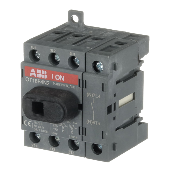 ABB 1SCA104829R1001, OT16F4N2, OT Serisi, 16 Amper, 4 Kutuplu, Sigortasız Yük Ayırıcı, 0.7kA