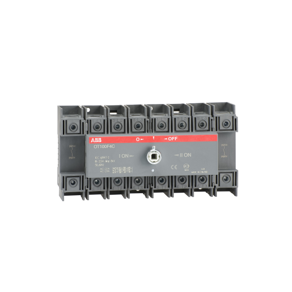 ABB 1SCA105019R1001, OT100F4C, 100 Amper, 4 Kutuplu, Manuel Transfer Şalteri, 1-0-2 Konumlu