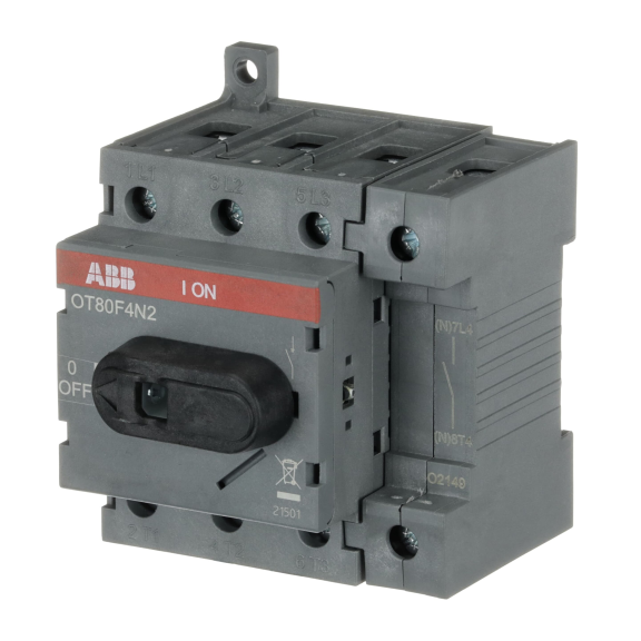 ABB 1SCA105413R1001, OT80F4N2, OT Serisi, 80 Amper, 4 Kutuplu, Sigortasız Yük Ayırıcı, 2.1kA