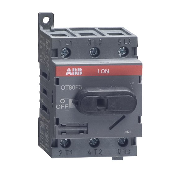 ABB 1SCA105798R1001, OT80F3, OT Serisi, 80 Amper, 3 Kutuplu, Sigortasız Yük Ayırıcı, 2.1kA