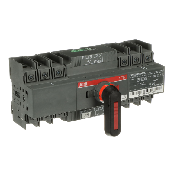 ABB 1SCA120070R1001, OTM125F3CMA230V, 125 Amper, 3 Kutuplu, Motorlu Transfer Şalteri, 1-0-2 Konumlu