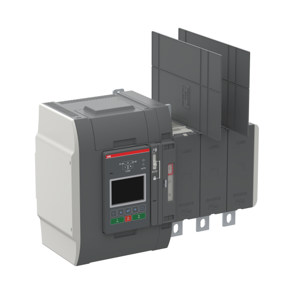 ABB 1SCA150942R1001, OXB800E3X3QB, TruONE ATS, 800 Amper, 3 Kutuplu, Seviye 3, Otomatik Transfer Şalteri, LCD Ekranlı
