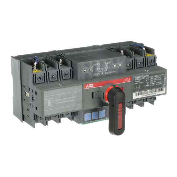 ABB 1SCA151422R1001, OTM63F2C21D230C, Compact ATS, 63 Amper, 2 Kutuplu, Otomatik Transfer Şalteri, Ayarlanabilir Tip, Şebeke-Şebeke veya Şebeke-Jeneratör