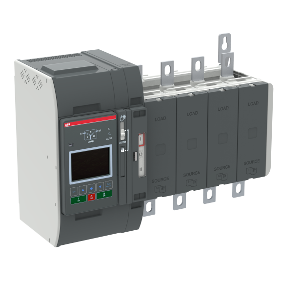 ABB 1SCA152046R1001, OXB315E3S3QB, TruONE ATS, 315 Amper, 4 Kutuplu, Seviye 3, Otomatik Transfer Şalteri, LCD Ekranlı