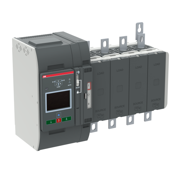 ABB 1SCA152048R1001, OXB400E3S4QB, TruONE ATS, 400 Amper, 4 Kutuplu, Seviye 4, Otomatik Transfer Şalteri, Dokunmatik Ekranlı