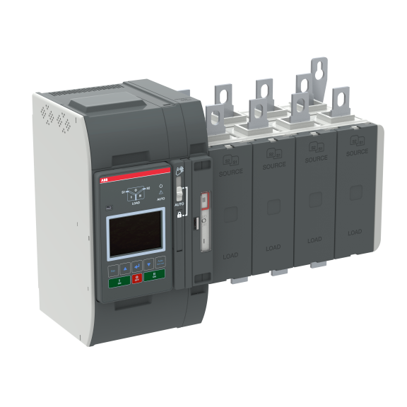 ABB 1SCA153503R1001, OXB315E3S2QB, TruONE ATS, 315 Amper, 4 Kutuplu, Seviye 3, Otomatik Transfer Şalteri, LCD Ekranlı