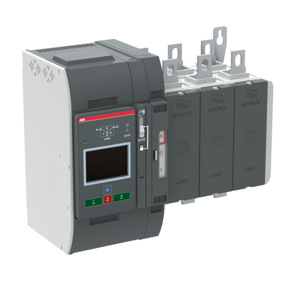 ABB 1SCA153524R1001, OXB400E3X4QT, TruONE ATS, 400 Amper, 3 Kutuplu, Seviye 4, Otomatik Transfer Şalteri, Dokunmatik Ekranlı