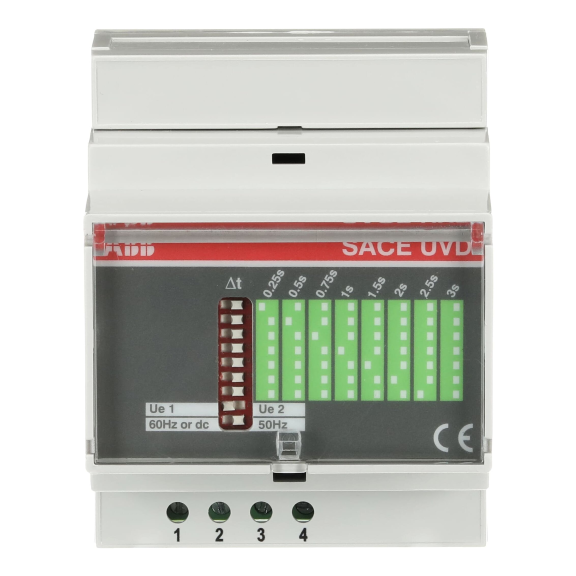 ABB 1SDA051361R1, Tmax XT, XT1-XT2-XT3-XT4 Kompakt Şalterler ve T4-T5 Solar Kompakt Şalterler için UVD Düşük Gerilim Bobini Zaman Geciktirme Ünitesi, 220-250 Volt AC/DC