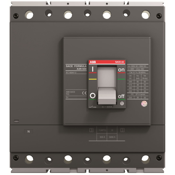 ABB 1SDA066568R1, SACE Formula, 320 Amper, 4 Kutuplu, 36 kA, Kompakt Şalter, A3N400, TMF, In=320A