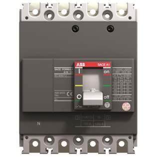 ABB 1SDA066753R1, SACE Formula, 80 Amper, 4 Kutuplu, 25 kA, Kompakt Şalter, A1C125, TMF, In=80A