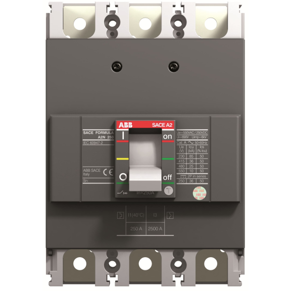 ABB 1SDA066785R1, SACE Formula, 225 Amper, 3 Kutuplu, 36 kA, Kompakt Şalter, A2N250, TMF, In=225A