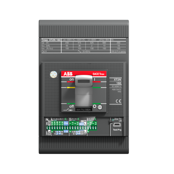 ABB 1SDA067054R1, Tmax XT, 4-10 Amper, 3 Kutuplu, 36 kA, Kompakt Şalter, XT2N 160, Ekip Dip LS/I, In=10A