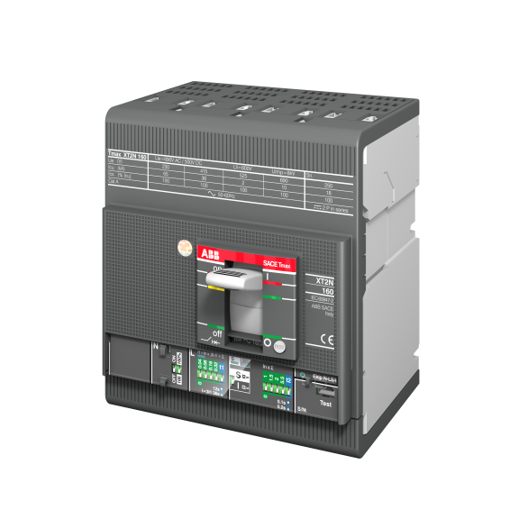 ABB 1SDA067090R1, Tmax XT, 4-10 Amper, 4 Kutuplu, 36 kA, Kompakt Şalter, XT2N 160, Ekip Dip LS/I, In=10A, 4p