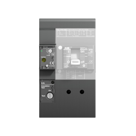 ABB 1SDA067124R1, Tmax XT, XT1 4 Kutuplu Kompakt Şalterler için Kaçak Akım Koruma Modülü, 30mA-3A, RC Inst. tipA