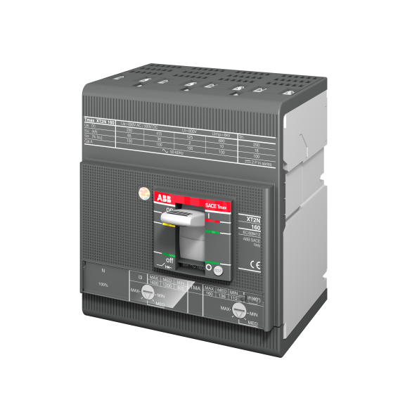 ABB 1SDA067577R1, Tmax XT, 44-63 Amper, 4 Kutuplu, 50 kA, Kompakt Şalter, XT2S 160, TMA, In=63A, 4p
