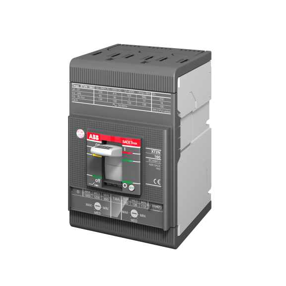 ABB 1SDA067766R1, Tmax XT, 32 Amper, 3 Kutuplu, 50 kA, Kompakt Motor Koruma Şalteri, XT2S 160, MA, In=32A, 3p