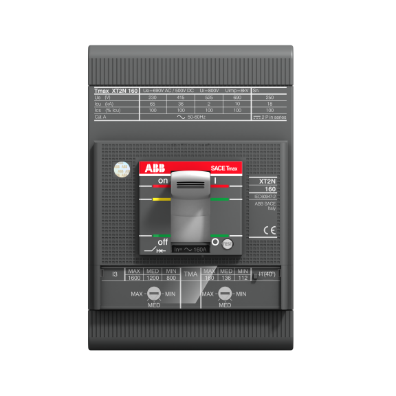 ABB 1SDA067769R1, Tmax XT, 100 Amper, 3 Kutuplu, 50 kA, Kompakt Motor Koruma Şalteri, XT2S 160, MA, In=100A, 3p