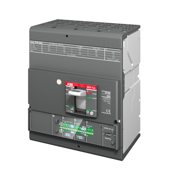 ABB 1SDA068147R1, Tmax XT, 100-250 Amper, 4 Kutuplu, 36 kA, Kompakt Şalter, XT4N 250, Ekip Dip LS/I, In=250A, 4p