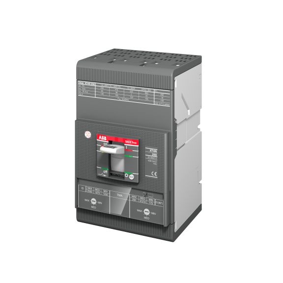 ABB 1SDA068312R1, Tmax XT, 175-250 Amper, 3 Kutuplu, 50 kA, Kompakt Şalter, XT4S 250, TMA, In=250A