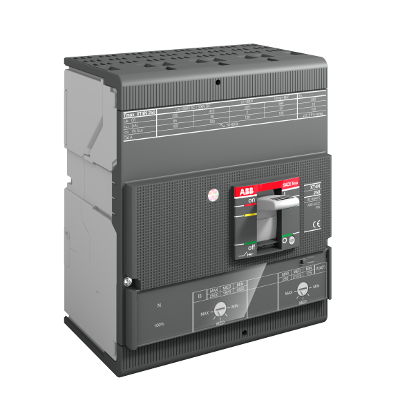 ABB 1SDA068329R1, Tmax XT, 140-200 Amper, 4 Kutuplu, 50 kA, Kompakt Şalter, XT4S 250, TMA, In=200A, 4p