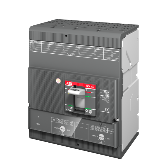ABB 1SDA068329R1, Tmax XT, 140-200 Amper, 4 Kutuplu, 50 kA, Kompakt Şalter, XT4S 250, TMA, In=200A, 4p