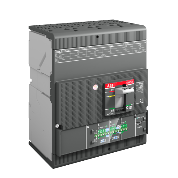 ABB 1SDA068535R1, Tmax XT, 100-250 Amper, 4 Kutuplu, 70 kA, Kompakt Şalter, XT4H 250, Ekip Dip LS/I, In=250A, 4p