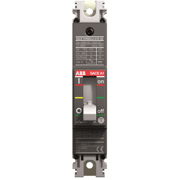 ABB 1SDA068765R1, SACE Formula, 63 Amper, 1 Kutuplu, 18 kA, Kompakt Şalter, A1C125, TMF, In=63A