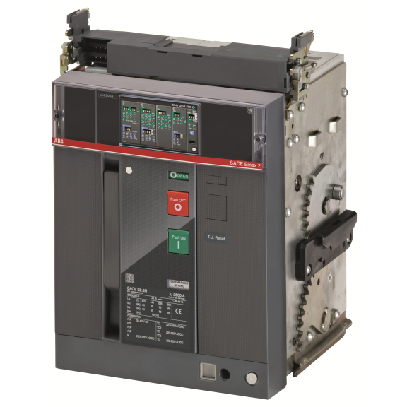ABB 1SDA072381R1, Emax 2, 800-2000 Amper, 3 Kutuplu, 66 kA, Çekmeceli Açık Tip Güç Şalteri, LI Korumalı, E2.2N 2000A, Ekip Dip