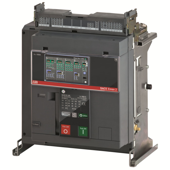 ABB 1SDA072802R1, Emax 2, 500-1250 Amper, 4 Kutuplu, 42 kA, Çekmeceli Açık Tip Güç Şalteri, LSI Korumalı, E1.2B 1250A, Ekip Dip