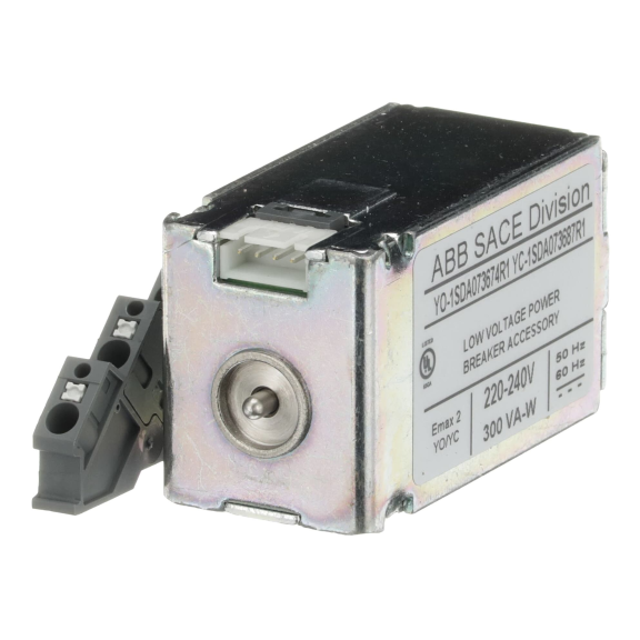 ABB 1SDA073687R1, Tmax XT, Emax 2, XT7-XT7 M Sabit ve Çekmeceli Kompakt Şalterler ve E1.2-E2.2-E4.2-E6.2 Açık Tip Güç Şalterleri için YC Kapama Bobini, 220-240 Volt AC/DC