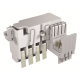 ABB 1SDA073750R1, Tmax XT, XT7-XT7 M Sabit ve Çekmeceli Kompakt Şalterler için AUX 4Q Yardımcı Kontak, 4 A/K