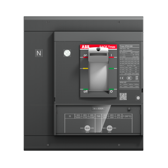 ABB 1SDA100385R1, Tmax XT, 280-400 Amper, 4 Kutuplu, 36 kA, Kompakt Şalter, XT5N 400, TMA, In=400A, 4p