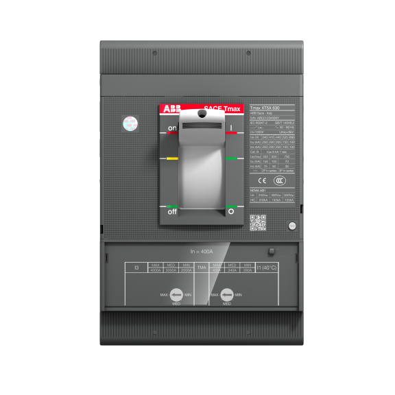 ABB 1SDA100415R1, Tmax XT, 280-400 Amper, 3 Kutuplu, 50 kA, Kompakt Şalter, XT5S 400, TMA, In=400A