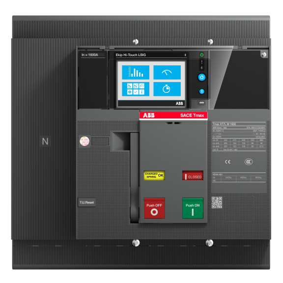 ABB 1SDA101730R1, Tmax XT, 320-800 Amper, 4 Kutuplu, 70 kA, Kompakt Şalter, XT7H 800M, Ekip Touch Measuring LSI, In=800A, 4p